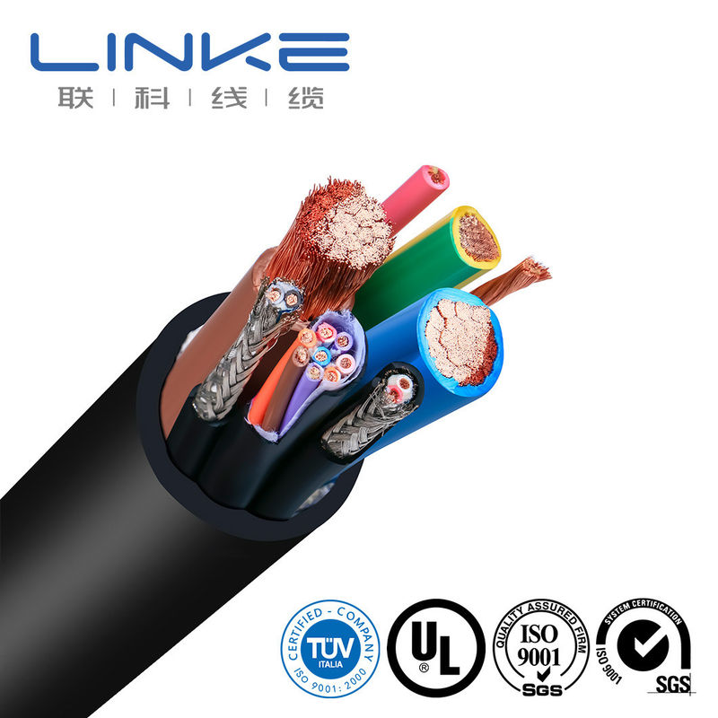 Cable di energia Multi-Core Design TPU Jacket per Powerline Wire nei veicoli energetici
