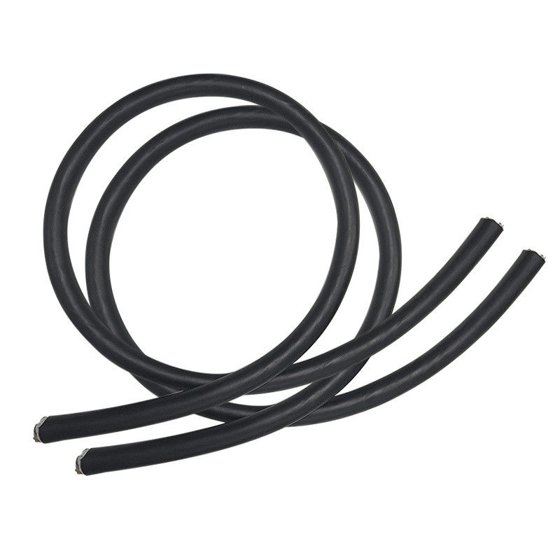Cavo di carica elettrico nero da tipo 2 a tipo 2 32A 11kw 3 fasi con giacca di silicone