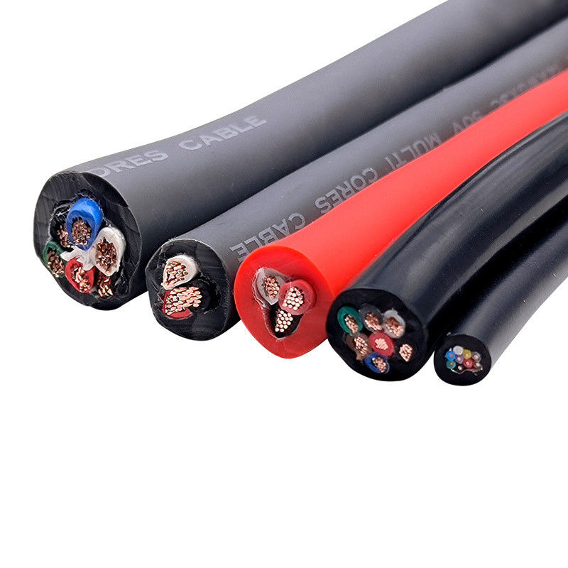 Cavo per caricabatterie EV da 105 gradi AC 300/500V con conduttore in rame nudo e isolamento in silicone per connessione auto intelligente