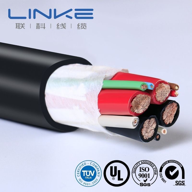 Cavo per caricabatterie EV da 105 gradi AC 300/500V con conduttore in rame nudo e isolamento in silicone per connessione auto intelligente