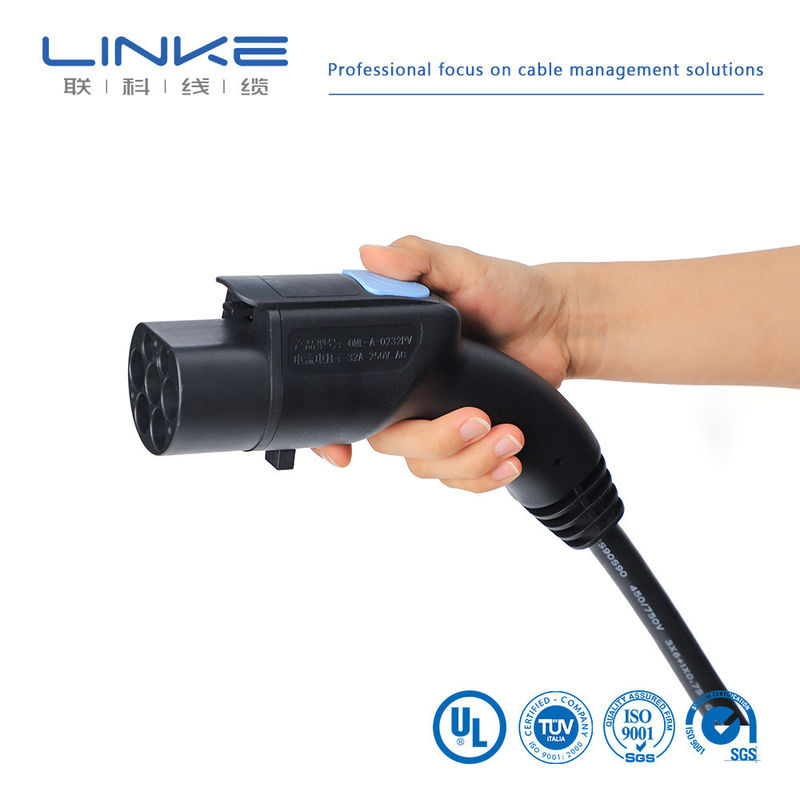 32A 7kw 16A cavo di ricarica EV cavo di ricarica per veicoli elettrici con giacca TPE e lunghezza personalizzabile