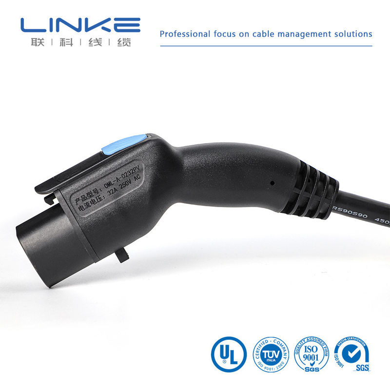 5m Cavo di carica del veicolo elettrico 16A 32A TUV Sud Certificato AC Station Connector Plug
