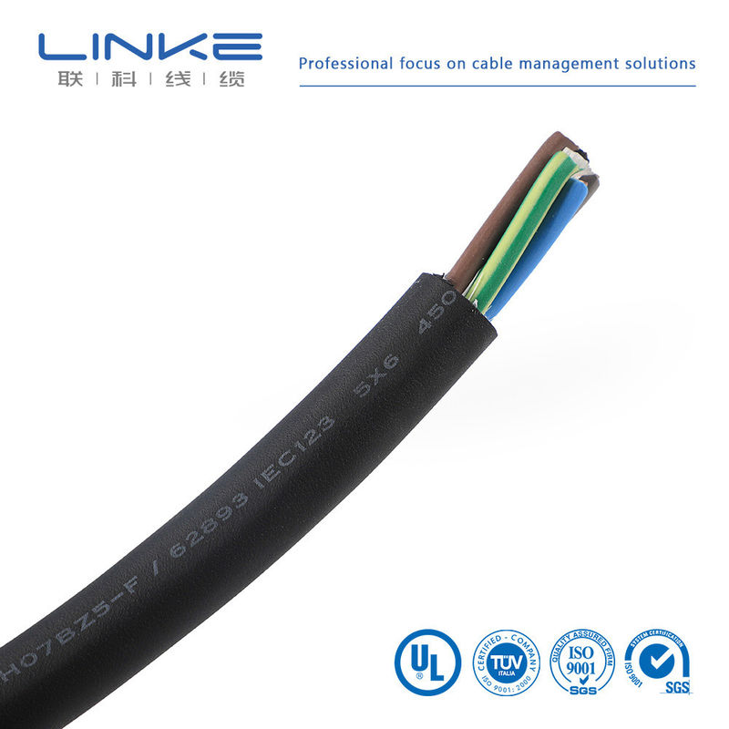 Personalizzazione XLPE3 Core 6 sup2 Cavo di ricarica per carica di pile Cavo di carica di pile EV sotterraneo