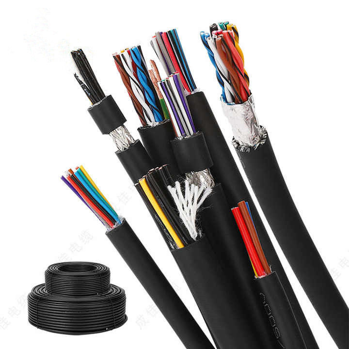 Cavo elettrico di costruzione flessibile Tvvb rotondo multicore Cavo per ascensori di viaggio