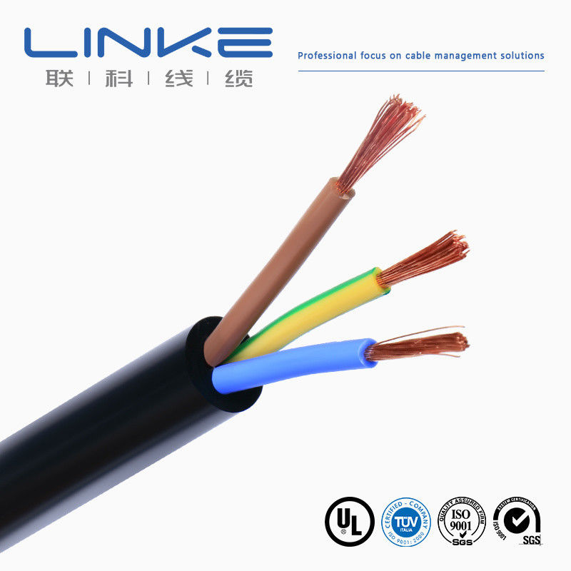 300/500v Copper Double Insulated Stranded Conductor PVC 3core 4mm RVV Cable elettrico flessibile