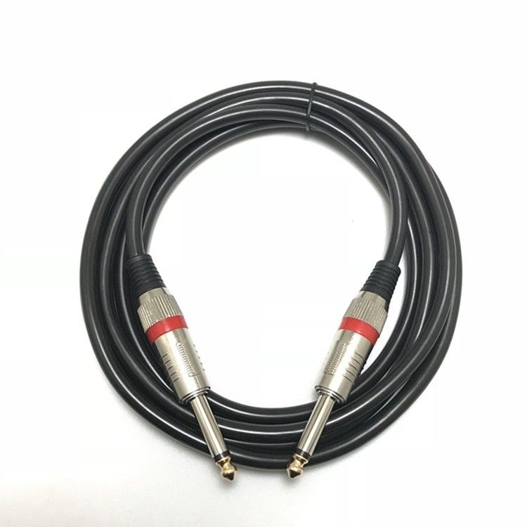 Angolo verso rettilineo Cable per chitarra elettrica 10FT/30FT Nero intrecciato 6.35mm 1/4 inch
