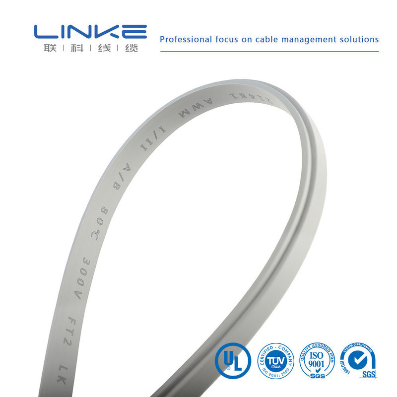 UL1185 Cavo parallelo in PVC grigio a filo piatto con 10 pin flessibile a nastro piatto