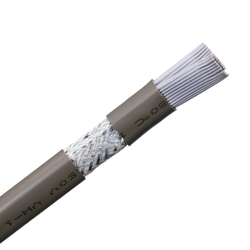 Materiale di guarnizione PVC UL2464 Grigio con bordo rosso 20 Pin Flat Ribbon Speaker Cable