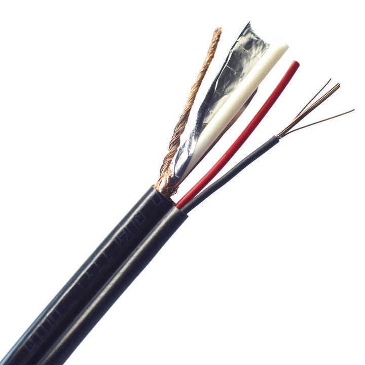UL1007 30 AWG Black Power PVC Copper Conductor Cable elettrico coassiale