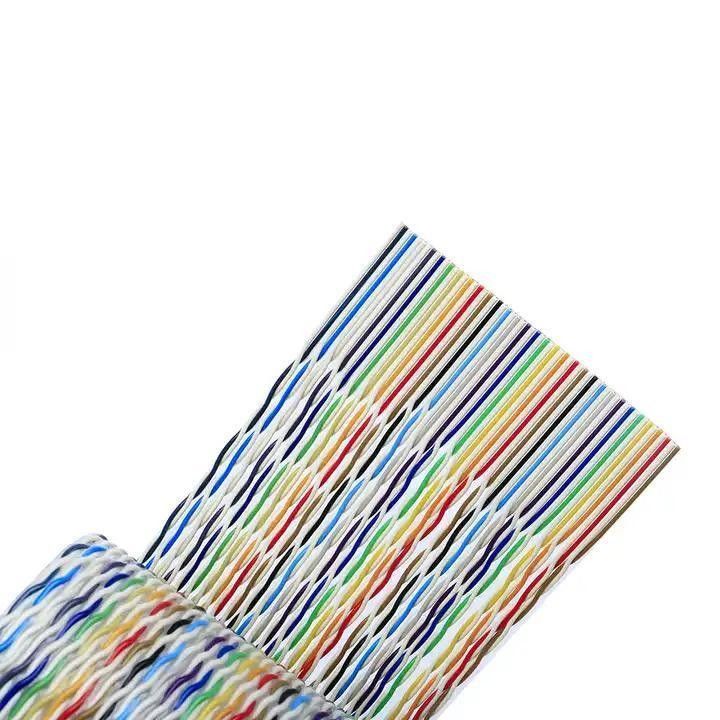 Cable a nastro piatto flessibile a 50 pin con materiale di involucro in PVC e filo rotondo 18.000kg Peso lordo del pacchetto