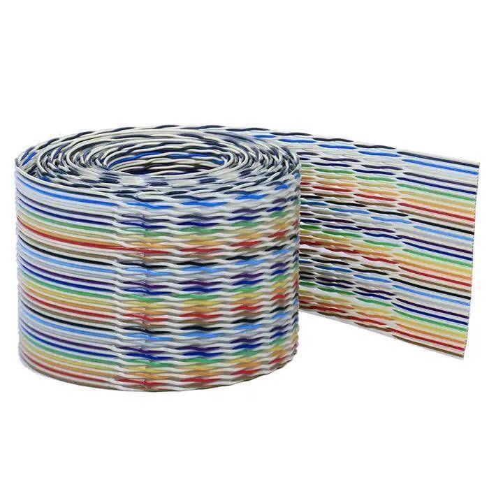 Cavo piatto a nastro arcobaleno UL2651 28AWG con passo da 1,27 mm per applicazioni industriali
