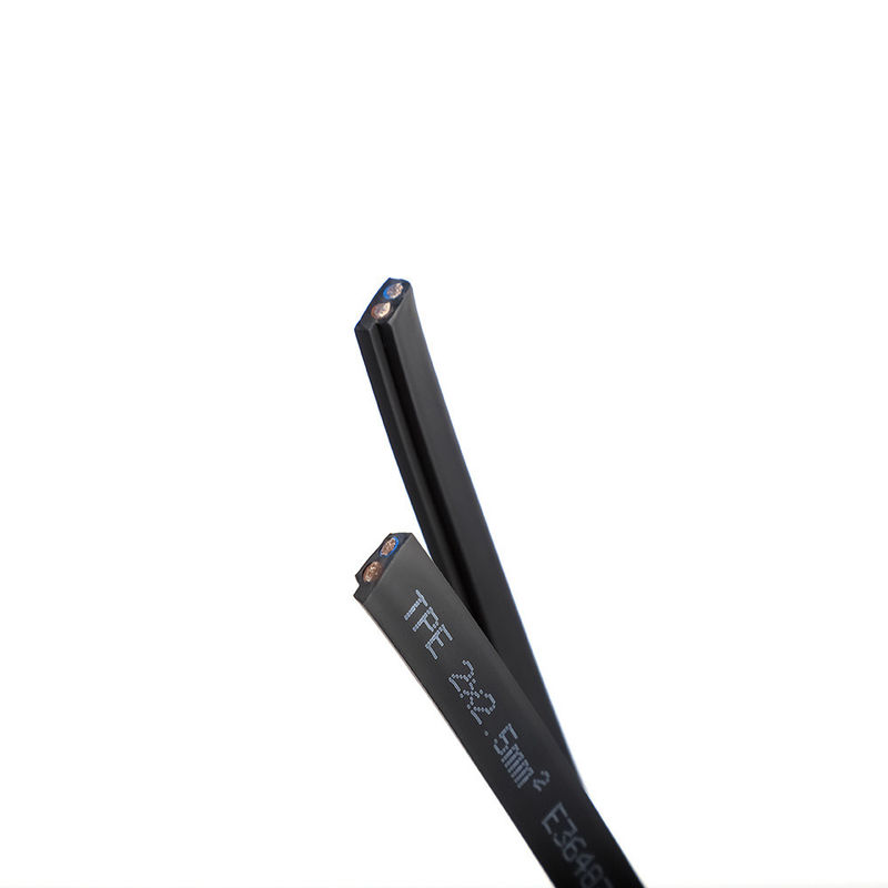 Cavo piatto con guaina in PVC e anima in rame stagnato, tensione nominale 300V, per applicazioni automobilistiche e industriali