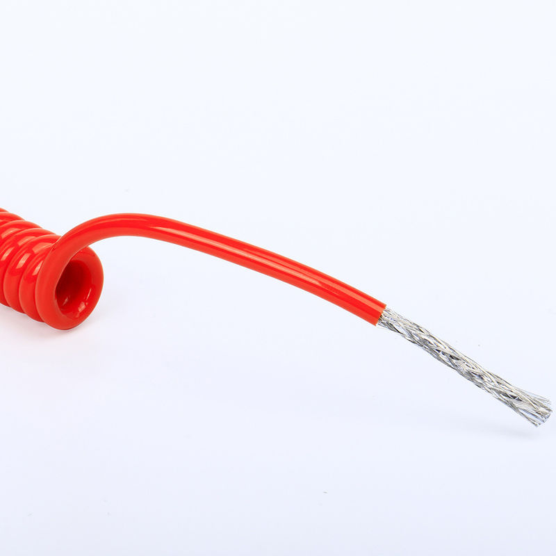 US TPU/PUR/PU Cavo a molla a spirale con forte elasticità conduttore di rame nudo