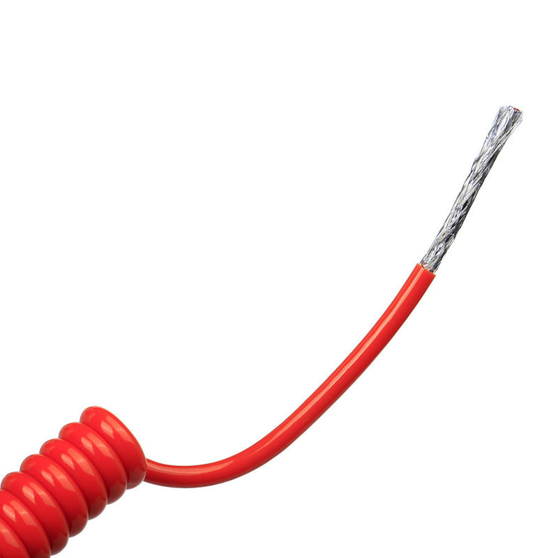 US TPU/PUR/PU Cavo a molla a spirale con forte elasticità conduttore di rame nudo