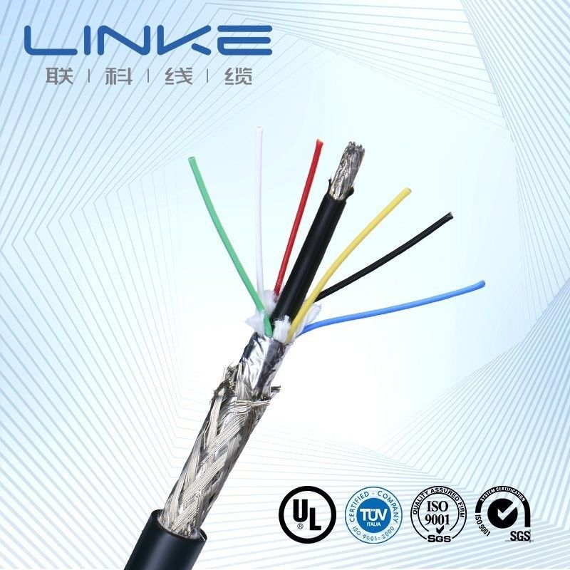 Cavo di controllo a più nuclei blindato 26AWG 28AWG 4 nuclei di rame Cavo di segnale da giacca in PVC