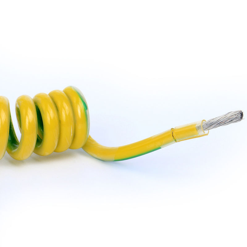 Materiale della guaina PVC 2-10 Core Retardante la fiamma Spirale a molla ricci Cavo di alimentazione per apparecchiature elettroniche