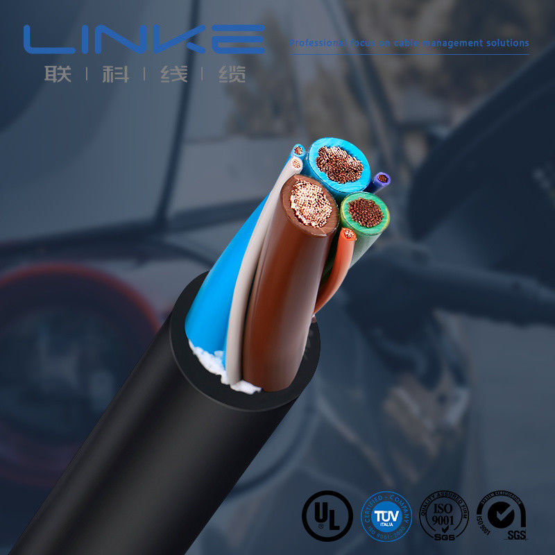 Cavo di ricarica per veicoli elettrici con nucleo in rame da 600V 16A, filo per veicoli elettrici CA per ricarica rapida