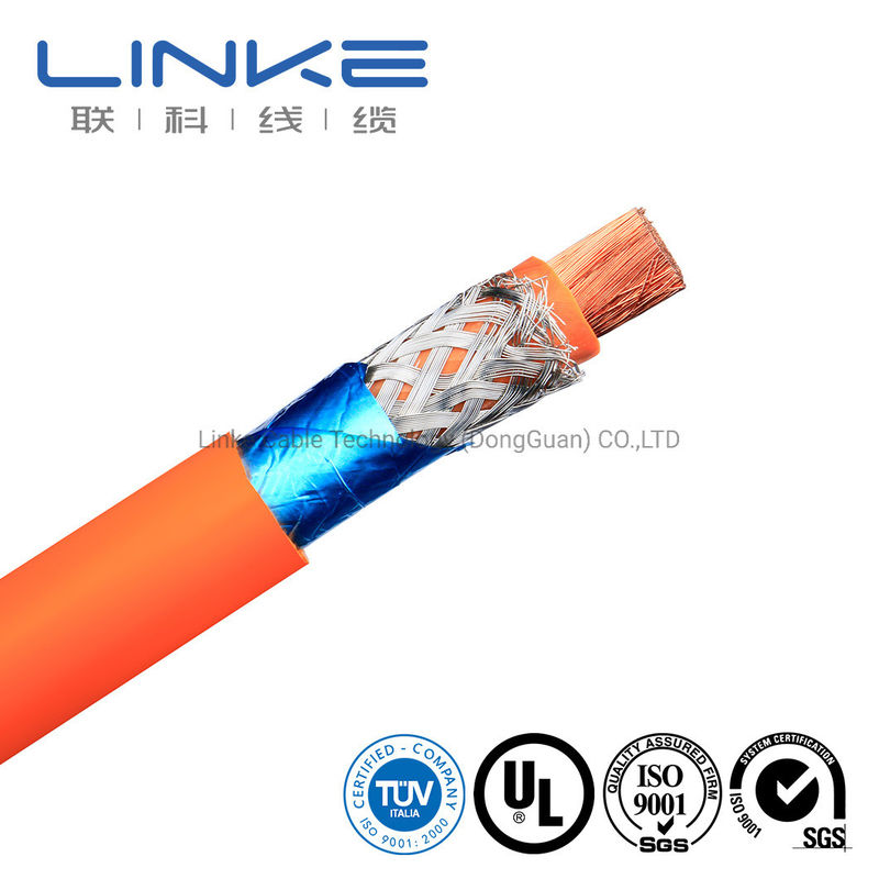 Cable di caricabatterie per veicoli elettrici a filo di silicone a schermo flessibile con tensione nominale 1500V per applicazioni ad alta potenza