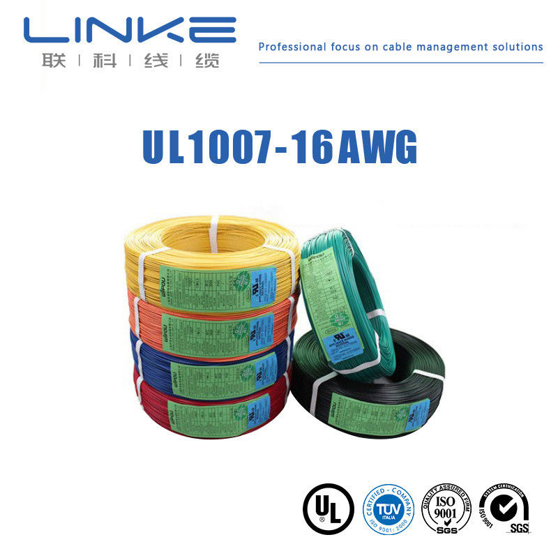 UL1007 Copper Conductor PVC Insulation Hook-up Electric Cable for Electrical Equipment Wiring