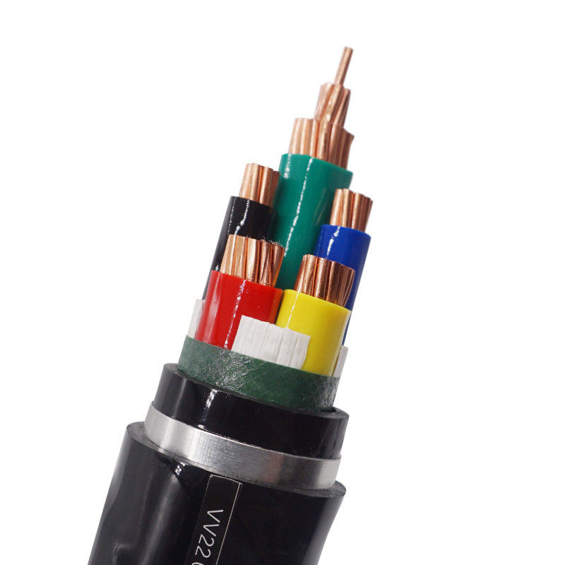 Materiale di filo rotondo isolato 4 Core Cable di alimentazione corazzato sotterraneo Teflon filo ad alta temperatura