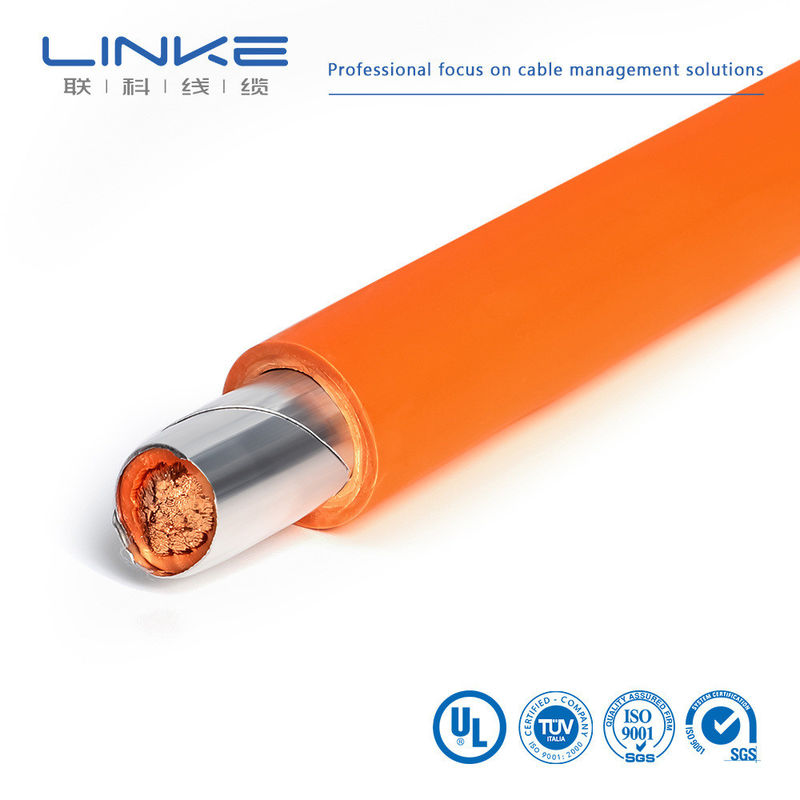 XLPE Giacca Cavo ad alta tensione Cavo di ricarica Ev 25Mm2 35Mm2 50Mm2 70Mm2 Arancione 1000/1500V Cavo per autoveicoli a doppio isolamento Hv Cavo blindato per veicoli elettrici