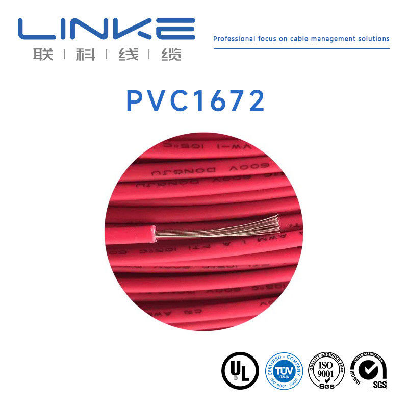 UL1672 PVC Double Insulated Terminal Wire Single Core Round Wire Electrical Cable US