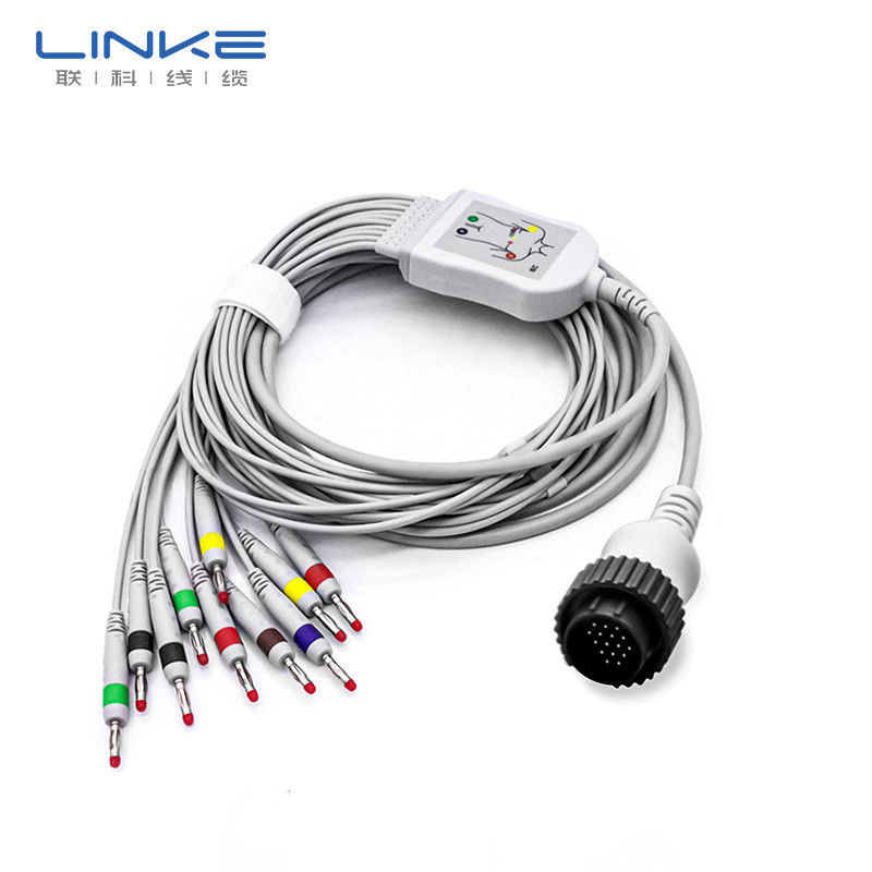 Cavo ECG-EKG in rame in scatola multi-lead per il monitoraggio del segnale medico ad alta tensione