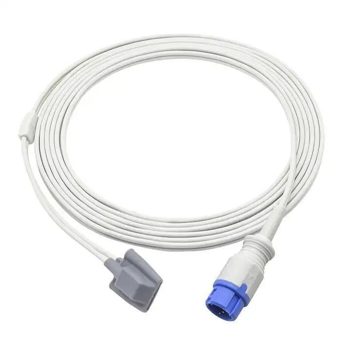 Cavi ad adattatore di estensione SpO2 TPU Isolati Cavi riutilizzabili per apparecchiature mediche Cavi di connessione per apparecchiature mediche