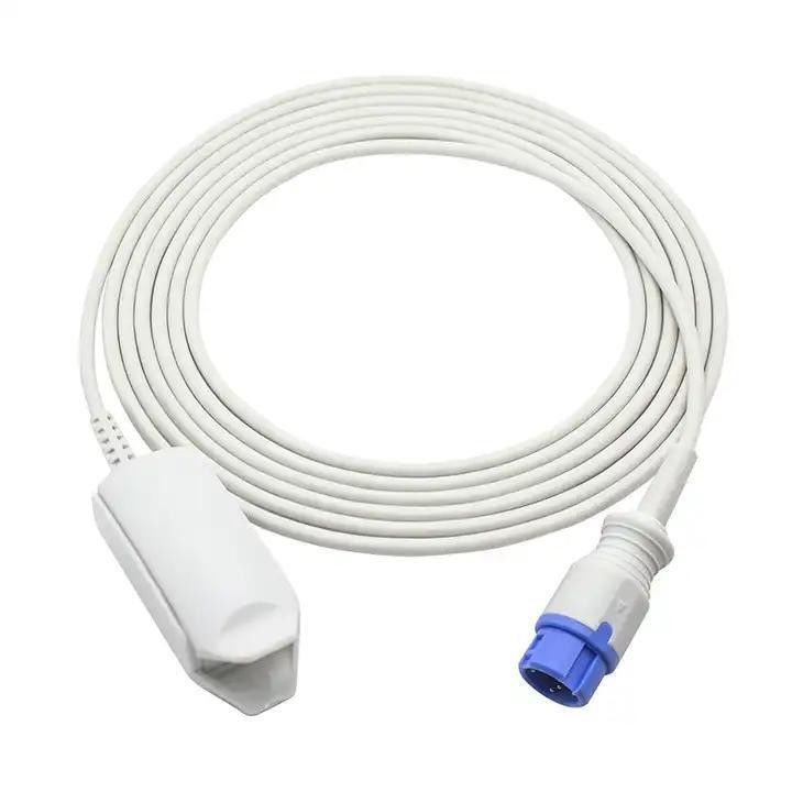 Cavi ad adattatore di estensione SpO2 TPU Isolati Cavi riutilizzabili per apparecchiature mediche Cavi di connessione per apparecchiature mediche