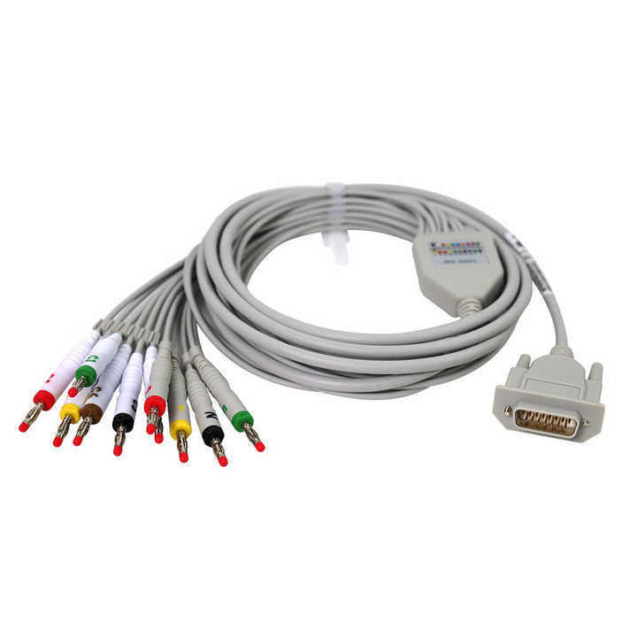 Ricambi per macchine ECG a 12 canali Cable medico in rame in scatola per ECG