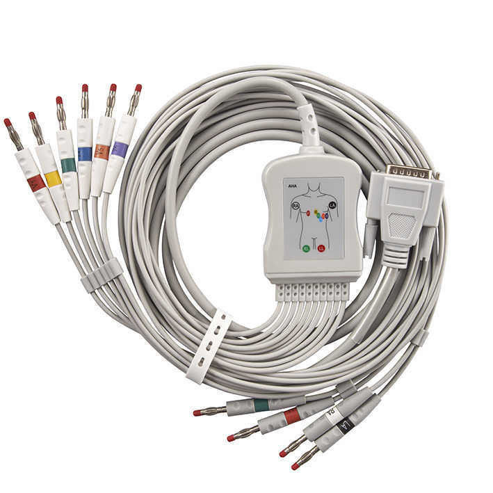 Ricambi per macchine ECG a 12 canali Cable medico in rame in scatola per ECG