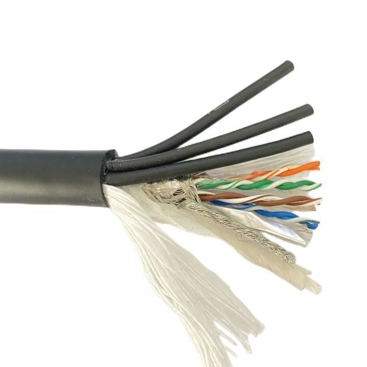 Cavo composto ad alta flessibilità su misura Cat 5 Cavo di rete in rame per centrali elettriche