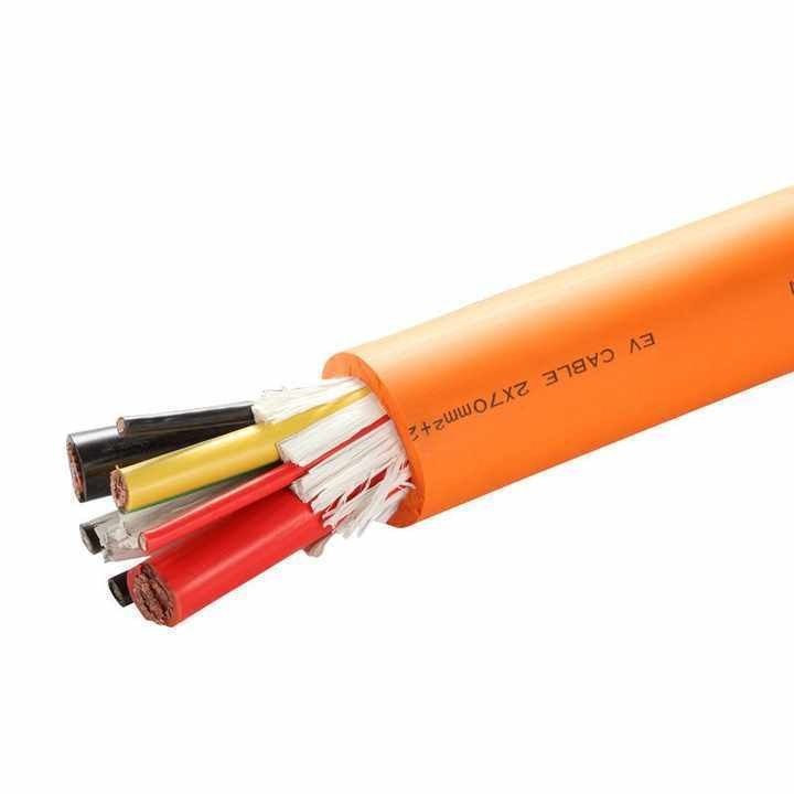 Cavo elettrico per auto elettrico blindato a singolo nucleo 6AWG 14AWG Energia Cavo ad alta tensione Giacca di gomma di silicone