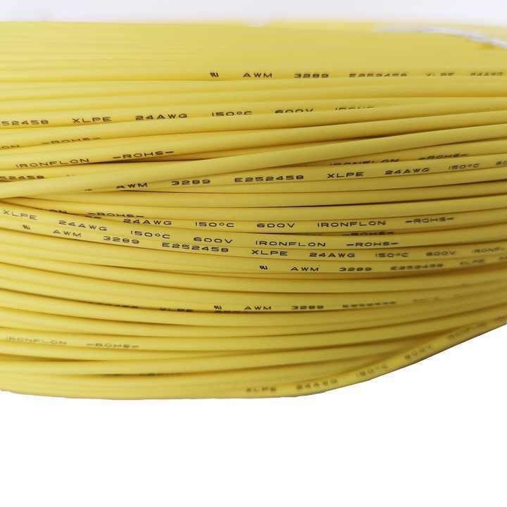 UL3289 24AWG Cavi di alimentazione Cavi elettrici Rifornimenti Cavo 2.5mm Calore Rame di rame Automotive Cavo EV Batteria imbracatura