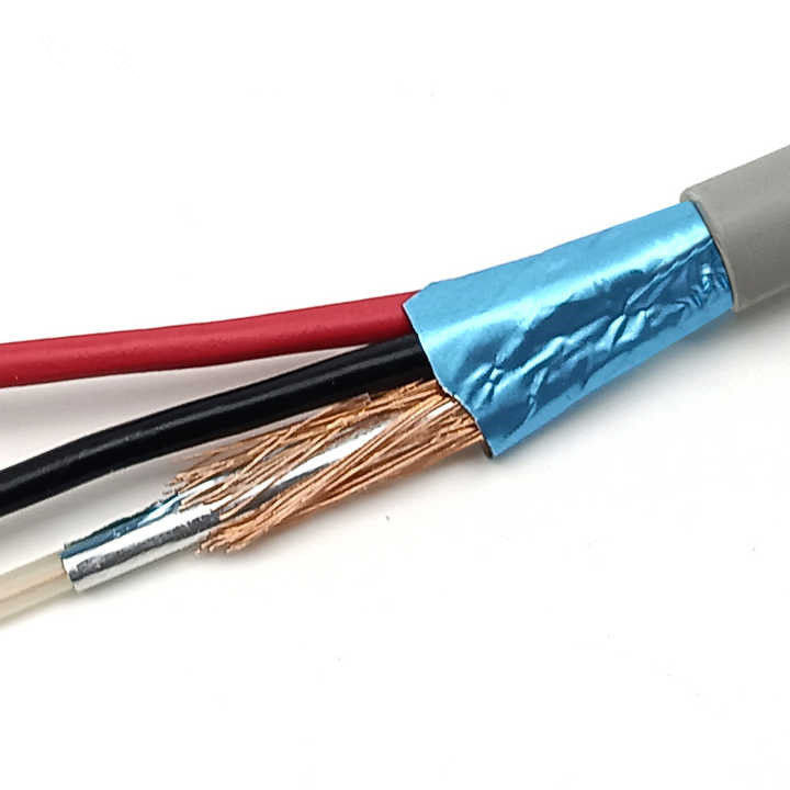 Cavo coassiale di rame nudo 750hm 100 metri Cavo Rg174 con giacca in PVC a corrente di 300V