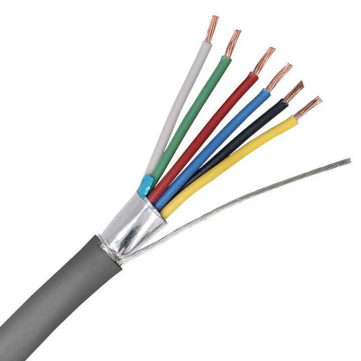 300V corrente ad alta temperatura 2 Core Shielded Wire Industrial Control Cable per applicazioni marine ed elettroniche