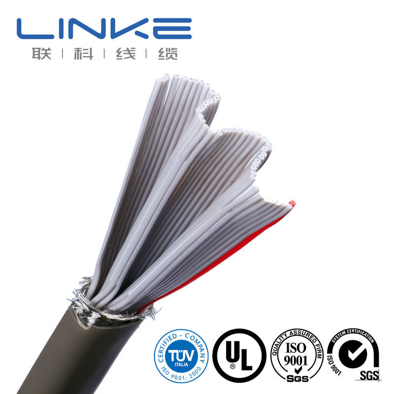 0.76mm Spessore medio Flessibile di gomma Flat Power Wire Cable per cablaggio della macchina