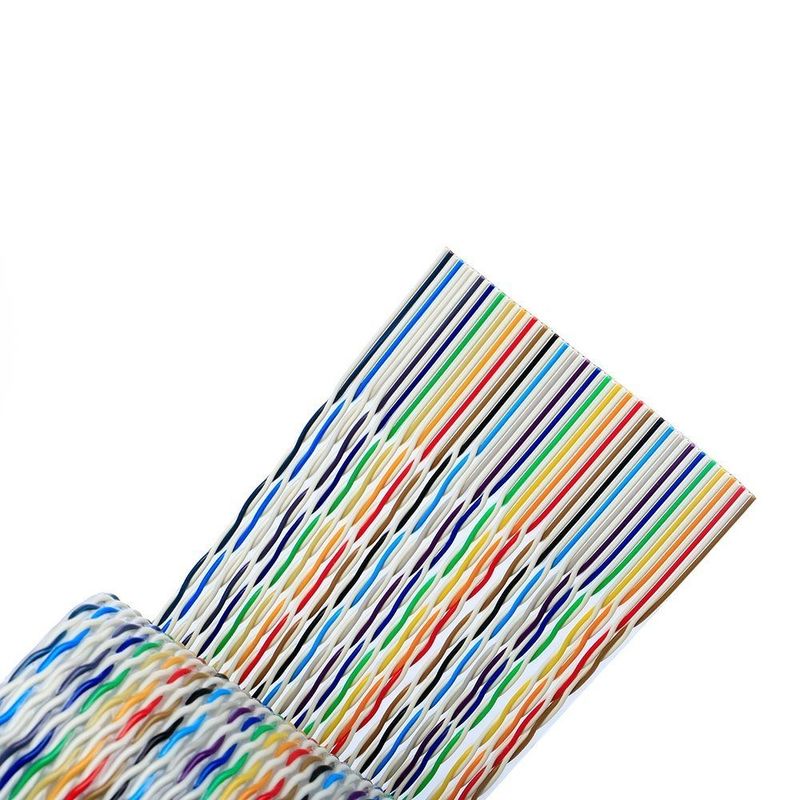 Cavo piatto in rame flessibile per connettori IDC su richiesta e involucro in PVC