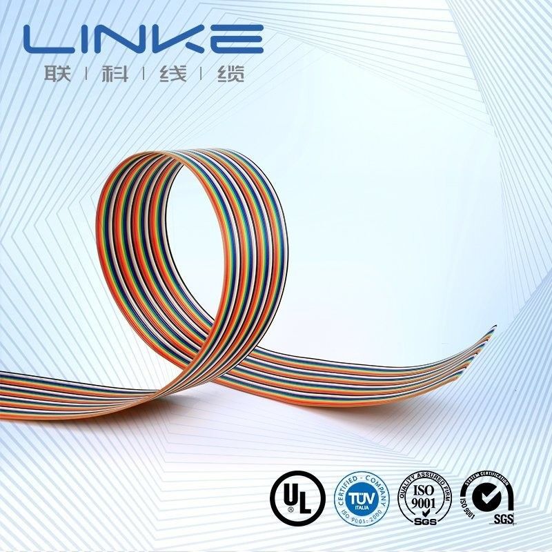 8/10/14/16/20/40/50 Cavo di estensione dati a perno Cable a nastro piatto con bordo rosso LK-109
