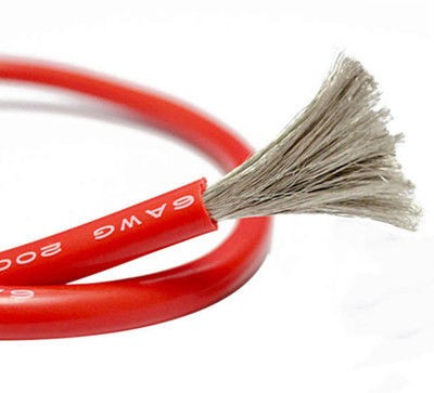 Cavo in rame isolato in silicone ad alta flessibilità resistente all'usura con tensione nominale di 300V per installazioni elettriche