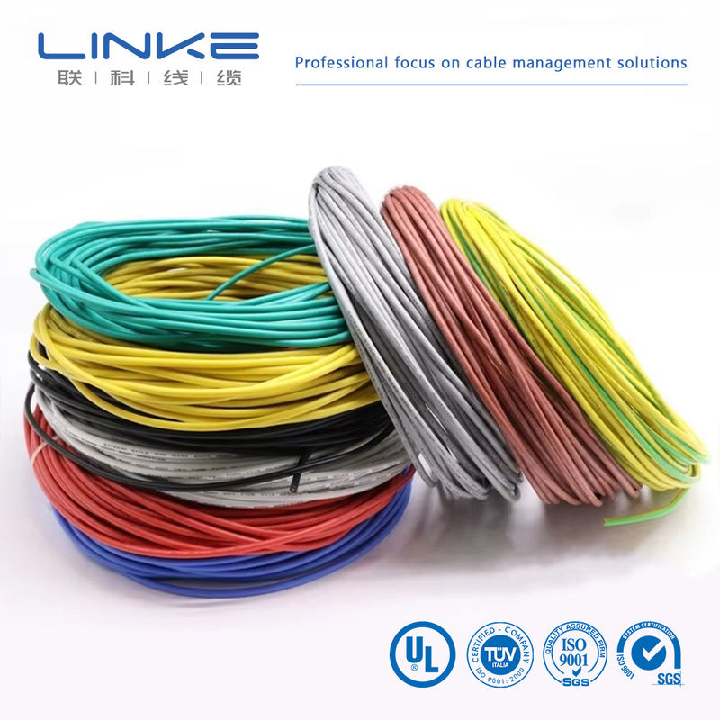 UL3135 Filtro di gomma di silicone 30 28 26 24 22 20 18 16 14 12 10 AWG Cablo di illuminazione della lampada a LED isolante di rame morbido