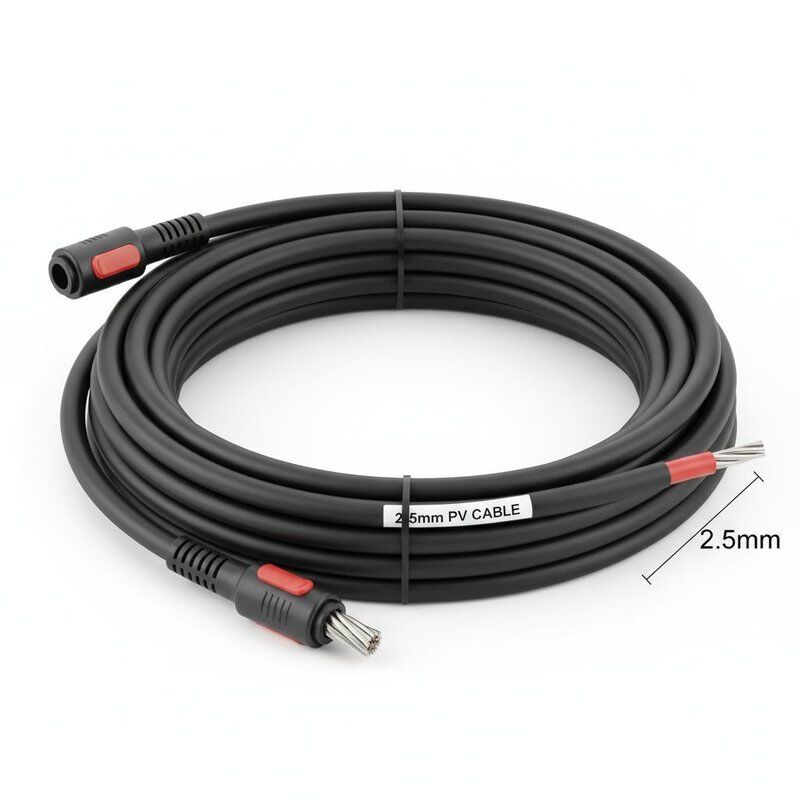 Cable fotovoltaico 2.5 mm Cable di alimentazione del pannello solare a corrente continua con conduttore di rame stagnato
